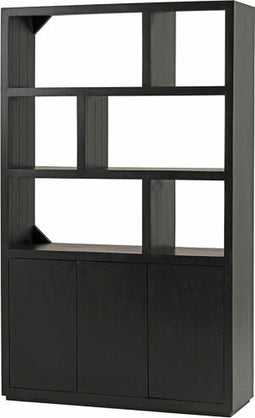 Boekenkast Piero 140 cm - Zwart | Meubelplaats