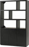 Boekenkast Piero 140 cm - Zwart | Meubelplaats