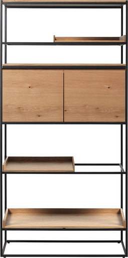 Boekenkast Rivoli Naturel H181 cm - Giga Living