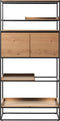 Boekenkast Rivoli Naturel H181 cm - Giga Living