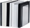 Boekensteun MAUL aluminium 12x12x17.5cm set 2 zilver | 12 stuks