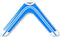 Boemerang V-SHAPE Rechts 32cm.45gr.cirk.10m :: Boomerang Fan