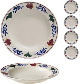 Boerenbont diep bord Ø24 cm doos a 6st