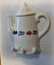 Boerenbont Handdoekrekje Koffiepot Vintage met 3 ophanghaken aardewerk