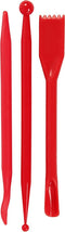 Boetseergereedschap l: 14 5 cm rood 3stuks