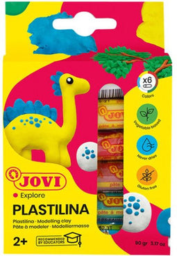 Boetseerklei Jovi Plastalina 15gr standaard kleuren