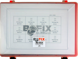 Bofix 226600 Doos assortiment 12-vaks rood koper ringen