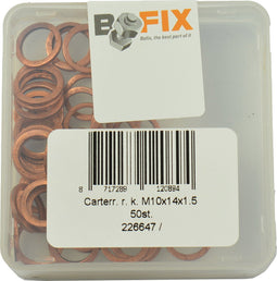 Bofix 226647 Carterring koper M10x14x1.5 p/50