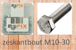 Bofix Zeskant Bout M10 X 30 Mm Verzinkt 12 Stuks (217930)
