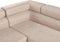 NORREA - Hoekbank - Beige - Linkerzijde - 260 cm - Polyester