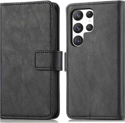 iMoshion Hoesje Geschikt voor Samsung Galaxy S23 Ultra Hoesje Met Pasjeshouder - iMoshion Luxe Bookcase - Zwart