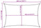 vidaXL - Zonnezeil - 160 - g/m² - rechthoekig - 4x6 - m - HDPE - blauw