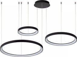 Lucide VIDAL - Hanglamp - Ø 78 cm - LED Dimb. - 1x120W 2700K - Zwart