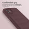 imoshion Hoesje - Geschikt voor iPhone 11 - EasyGrip Backcover - Aubergine