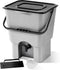 Bokashi compost container (Duo set) - keukencompostbak aanrechtmodel | 2x 16 L | Starter Set voor keukenafval en compostering