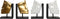 Bokstöd DKD Home Decor 30,5 x 10 x 22 cm Gezicht Hars Modern (2 Stuks)