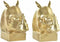 Bokstöd DKD Home Decor Gouden Neushoorn 15 x 7,5 x 14,5 cm Hars Koloniaal