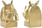 Bokstöd DKD Home Decor Gouden Neushoorn 15 x 7,5 x 14,5 cm Hars Koloniaal