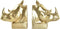 Bokstöd DKD Home Decor Gouden Neushoorn 15 x 7,5 x 14,5 cm Hars Koloniaal