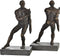 Bokstöd DKD Home Decor Koper Hars Mannen (14 x 8,4 x 25 cm)