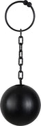Boland - Bal met ketting (30 cm) - Kinderen en volwassenen - Unisex - Boef - Halloween en Horror- Middeleeuwen- Politie en Boeven
