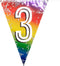 Boland - Folievlaggenlijn '3' Multi - Regenboog - Regenboog