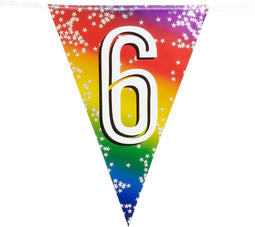 Boland - Folievlaggenlijn '6' Multi - Regenboog - Regenboog