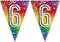 Boland - Folievlaggenlijn '6' Multi - Regenboog - Regenboog