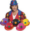 Boland - Hoed Binky bowler assorti - 59 - Volwassenen - Unisex - Clown - Circus