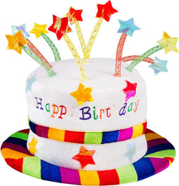 Boland - Hoed Rainbow cake 'Happy Birthday' - 58 - Volwassenen - Unisex -