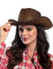 Boland - Hoed Rodeo bruin Bruin - 59 - Volwassenen - Unisex - Cowboy - Indiaan