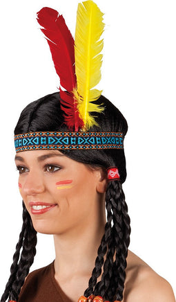 Boland - Hoofdband Lonato - Één maat - Kinderen en volwassenen - Unisex - Cowboy - Indiaan