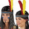 Boland - Hoofdband Lonato - Één maat - Kinderen en volwassenen - Unisex - Cowboy - Indiaan
