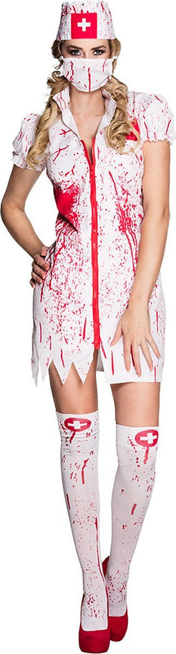Boland - Kostuum Horror nurse (44/46) - Volwassenen - Verpleegster - Halloween verkleedkleding - Horror - Verpleegster