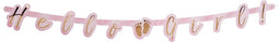 Boland - Letterslinger 'Hello Girl!' - Geen thema - Babyshower