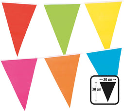 Boland - PE vlaggenlijn veelkleurig Multi - Geen thema - Feestversiering