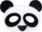 Boland - Pluchen oogmasker Panda - Volwassenen - Panda - Dieren