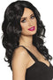 Boland - Pruik Celebrity zwart Zwart - Golvend - Lang - Vrouwen - Showgirl -
