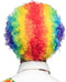 Boland - Pruik Clown Curly veelkleurig Multi - Afro - Kort - Unisex - Clown - Clown - Circus