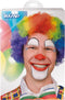 Boland - Pruik Clown Curly veelkleurig Multi - Afro - Kort - Unisex - Clown - Clown - Circus