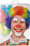 Boland - Pruik Clown Curly veelkleurig Multi - Afro - Kort - Unisex - Clown - Clown - Circus