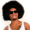 Boland - Pruik Groove zwart Zwart - Afro - Kort - Unisex - Danser/danseres - 70's, 80's & 90's - Disco