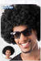 Boland - Pruik Groove zwart Zwart - Afro - Kort - Unisex - Danser/danseres - 70's, 80's & 90's - Disco