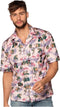 Boland - Shirt Flamingo (L) - Volwassenen - Flamingo - Hawaii