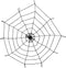 Boland - Spinnenweb elastisch met spin Zwart - Horror - Horror