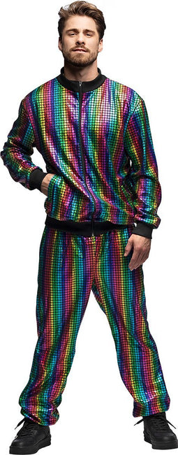 Boland - Trainingspak Regenboog dude (XL) - Volwassenen - -
