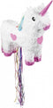 Boland - Trekpiñata Eenhoorn wit (L) L - Verjaardag, Kinderfeestje, Themafeest - Unicorn