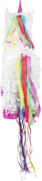 Boland - Trekpiñata Eenhoorn wit (L) L - Verjaardag, Kinderfeestje, Themafeest - Unicorn