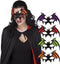 Boland - Vilten oogmasker Vleermuis assorti - Volwassenen - Vleermuis - Halloween en Horror