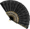 Boland - Waaier Granada zwart Zwart - Volwassenen - Vrouwen - Charleston - Carnaval accessoire - Themafeest - Spaanse waaier
